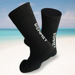 1.5mm/3mm/5mm Neoprene Diving Socks Beach Socks Wetsuit Socks Men Women Swimming Warm Non-Slip Boots for Cold Water Scuba Sport Black