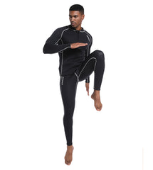 DEMMET 1.5mm/3mm Neoprene Wetsuit Men Women Diving Jacket Long Sleeve Snorkel Coat Surfing Winter Top Fishing Thermal Swimwear