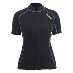 Wetsuit Top Short Sleeve 1.5mm/3mm Men Women Neoprene Shorts Wetsuit Pants High Stretch Wetsuit Jacket Couple's Front Zip Wetsuit Shirts Swim Dive Snorkeling Surf Kayak Canoe