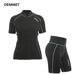 Wetsuit Top Short Sleeve 1.5mm/3mm Men Women Neoprene Shorts Wetsuit Pants High Stretch Wetsuit Jacket Couple's Front Zip Wetsuit Shirts Swim Dive Snorkeling Surf Kayak Canoe