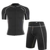 Wetsuit Top Short Sleeve 1.5mm/3mm Men Women Neoprene Shorts Wetsuit Pants High Stretch Wetsuit Jacket Couple's Front Zip Wetsuit Shirts Swim Dive Snorkeling Surf Kayak Canoe