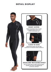 DEMMET 1.5mm/3mm Neoprene Wetsuit Men Women Diving Jacket Long Sleeve Snorkel Coat Surfing Winter Top Fishing Thermal Swimwear
