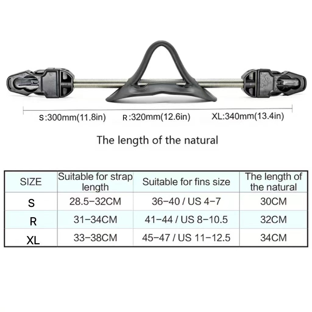 DEMET 2PCS Diving Equipment Scuba Diving Stainless Steel Spring Fin Straps Diver Heel Straps gear Drop Shipping