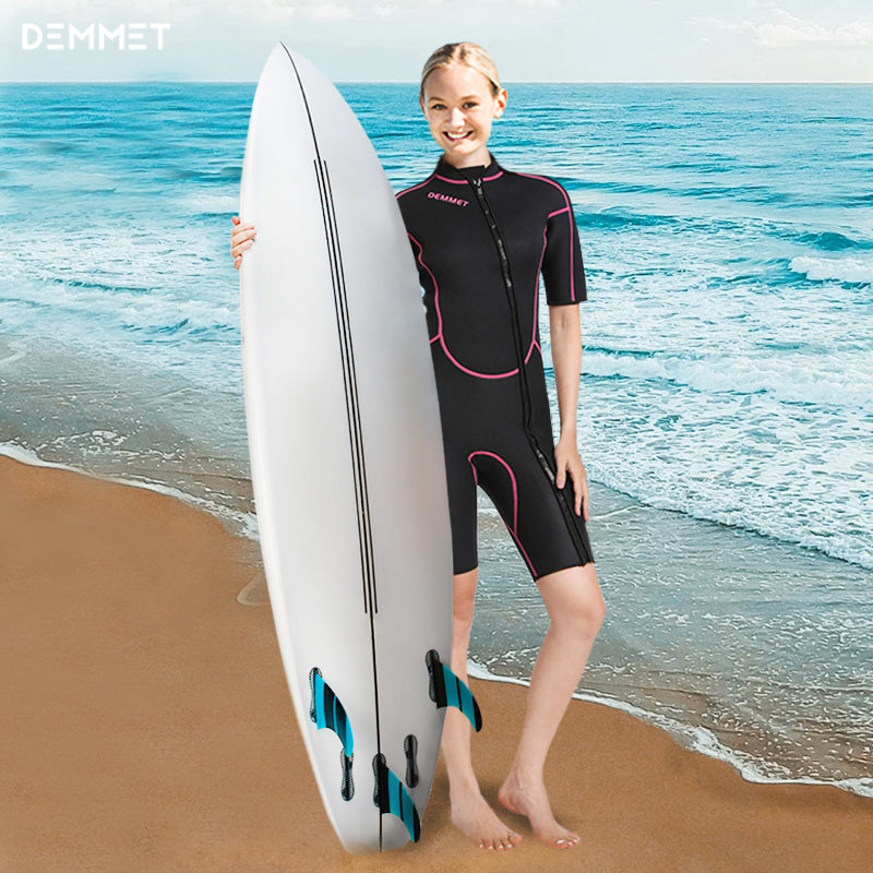 1.5/3MM women's neoprene one-piece short-sleeved shorts wetsuit
