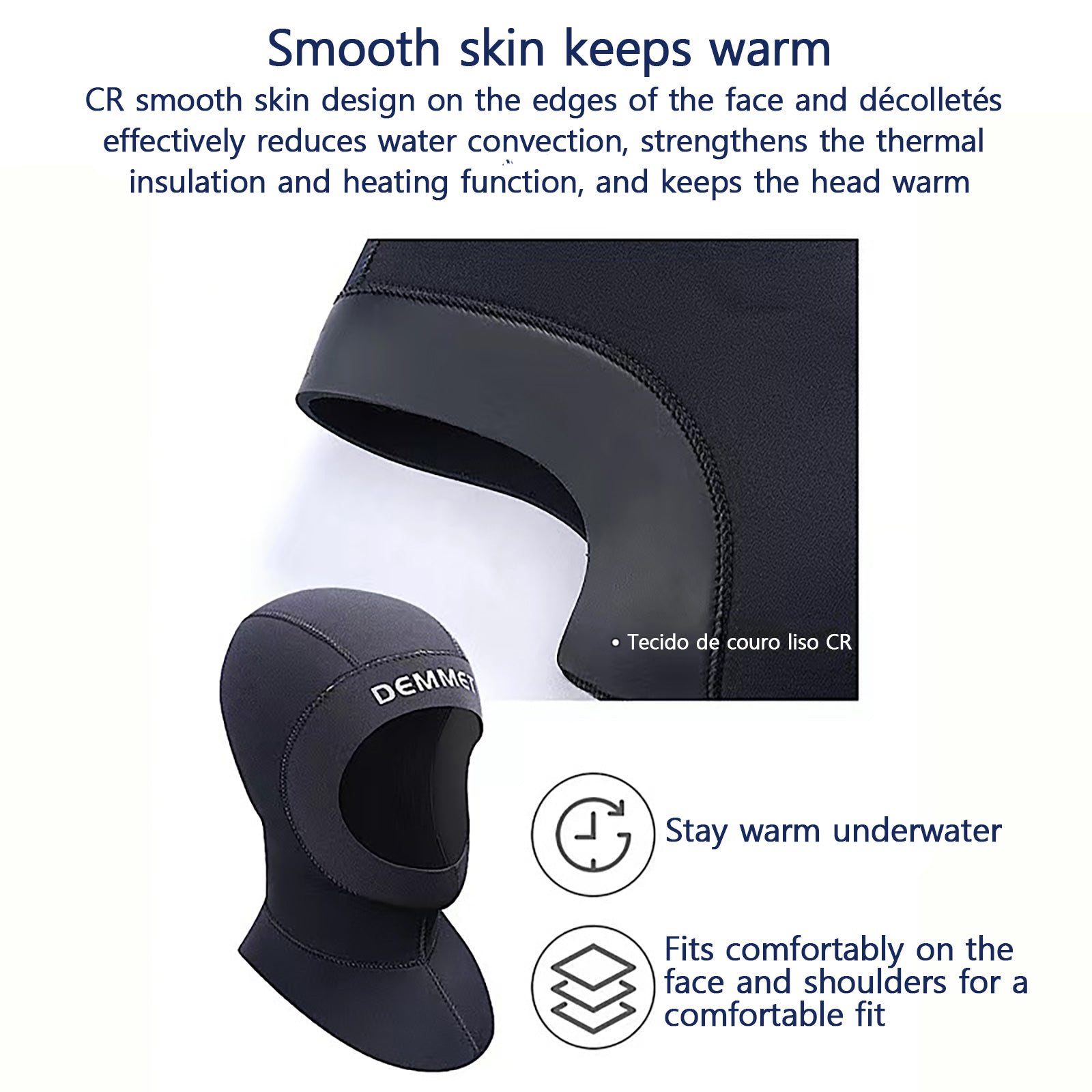 1.5mm Neoprene Diving Hood Cap Wetsuit Hood Swim Cap Scuba Diving Mask Underwater Equipment Scuba hood Surf Diving Hat