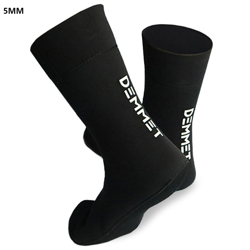 1.5mm/3mm/5mm Neoprene Diving Socks Beach Socks Wetsuit Socks Men Women Swimming Warm Non-Slip Boots for Cold Water Scuba Sport Black