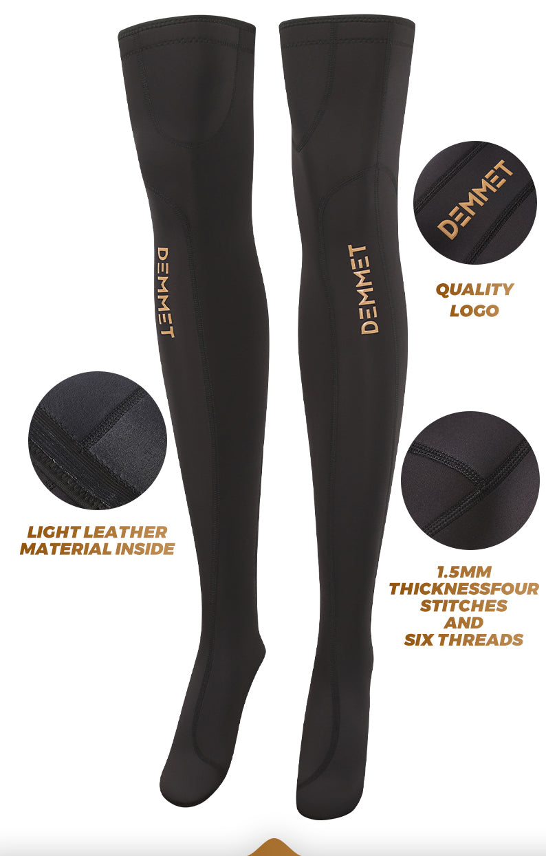1.5mm Neoprene Socks Diving Long Sock Bikini Wetsuit Socks for Women Anti Slip Swim Surf Socks for Snorkeling Scuba Beach Volleyball Water