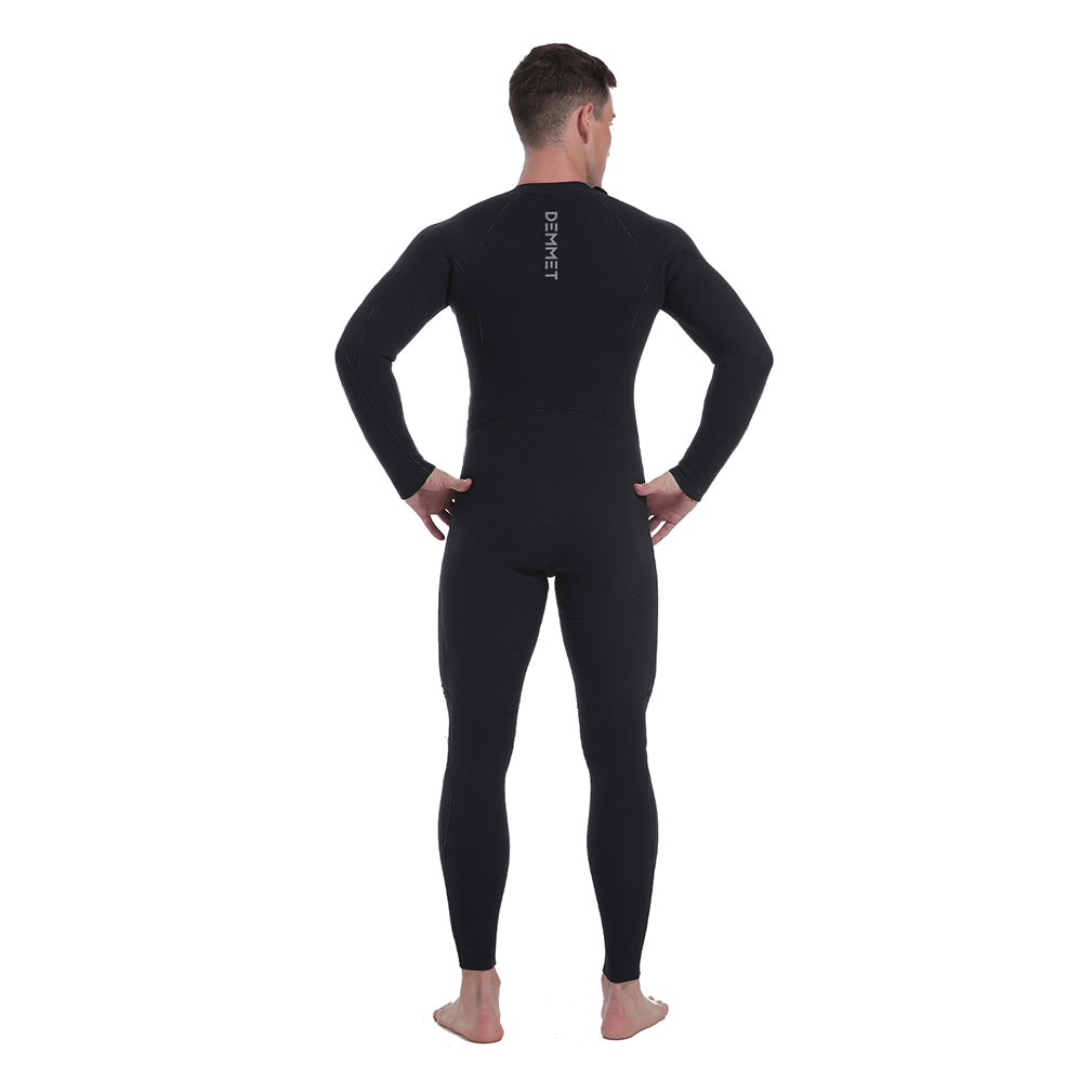 Scuba Diving Suit for Men 5mm Neoprene Wetsuit Winter Swimsuit One-Piece Front Zipper Long Sleeve Spearfishing Hunting Fish Suit